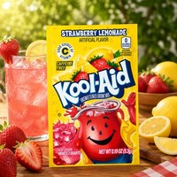 Kool Aid Unsweetened Drink Mix Strawberry Lemonade 5.3G | Usa Amerika Import