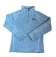 Patagonia Youth Large Gray Quarter Zip Jacket Better Sweater Pre Owned