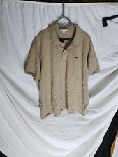 Lacoste Men's Classic-Fit Short-Sleeve Size 3 XXL Beige Polo Shirt