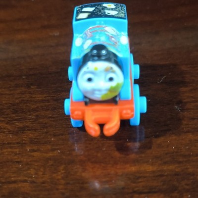 Mattel Thomas & Friends Blue Mini Toy Train Engine with Cartoon Face