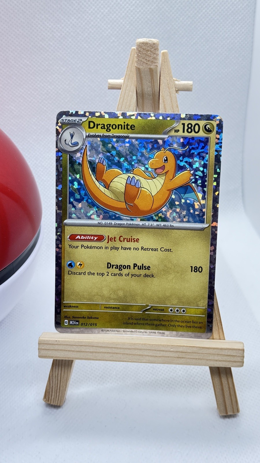 Dragonite 12/15 Pokemon card McDonalds Collection Holo Foil MINT 2025