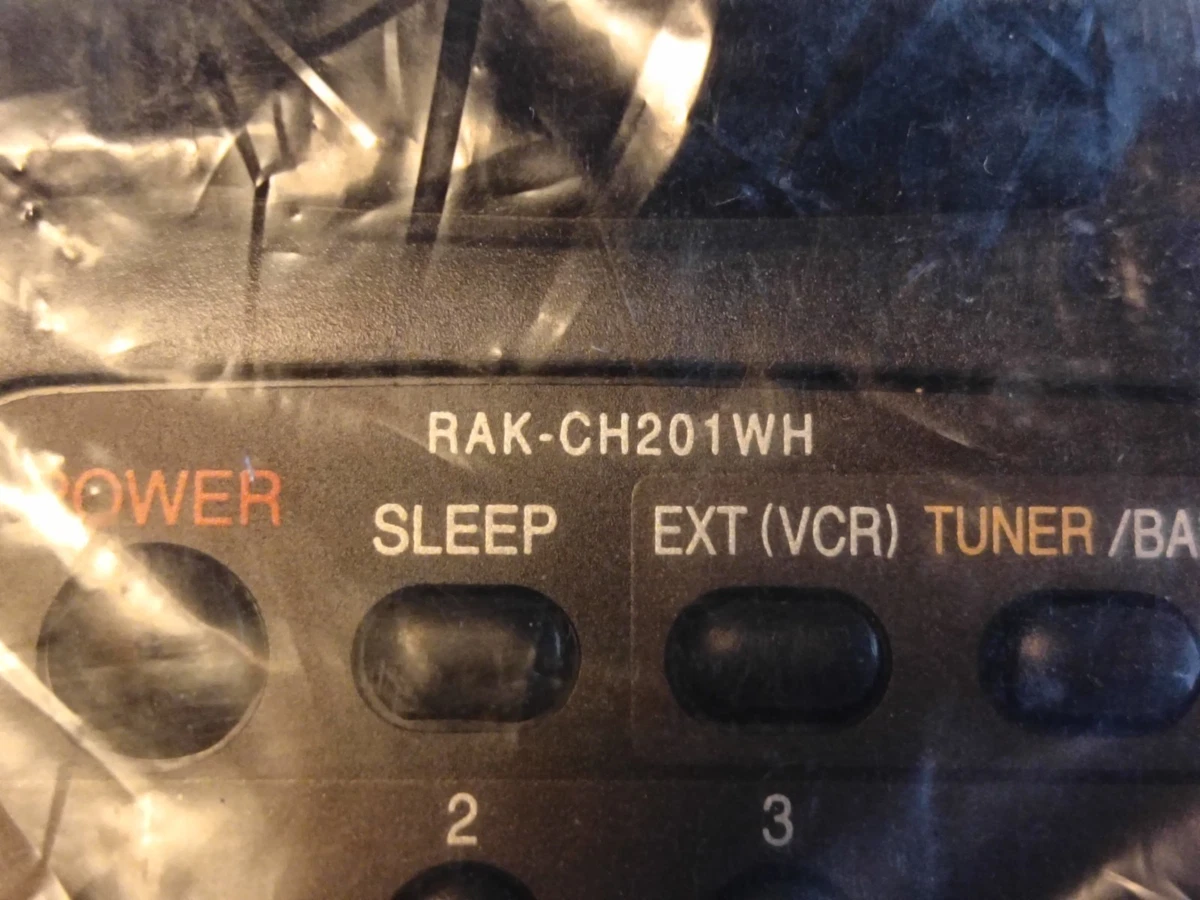 Sistema de audio Technics original vintage control remoto RAK-CH201WH sellado