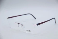 NEW SILHOUETTE 4541 40 6061 PURPLE BLUE GUNMET AUTHENTIC FRAMES EYEGLASSES 55-17