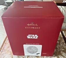 New 2022 Hallmark Keepsake Star Wars Death Star Tree Topper Never Used NOS MIB