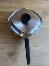 Vintage Aristo-Craft 7β Stainless Steel Square Saucepan Pot with Lid Made In USA