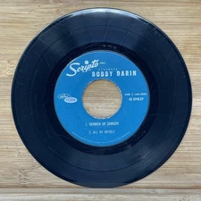 Bobby Darin 7" 45 RPM EP Record 1960 Scripto Capitol Custom Pop 45RPM