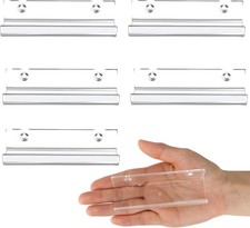 Jansburg 6 Pack Clear Vinyl Record Shelf Wall Mount Acrylic Album Display Holder
