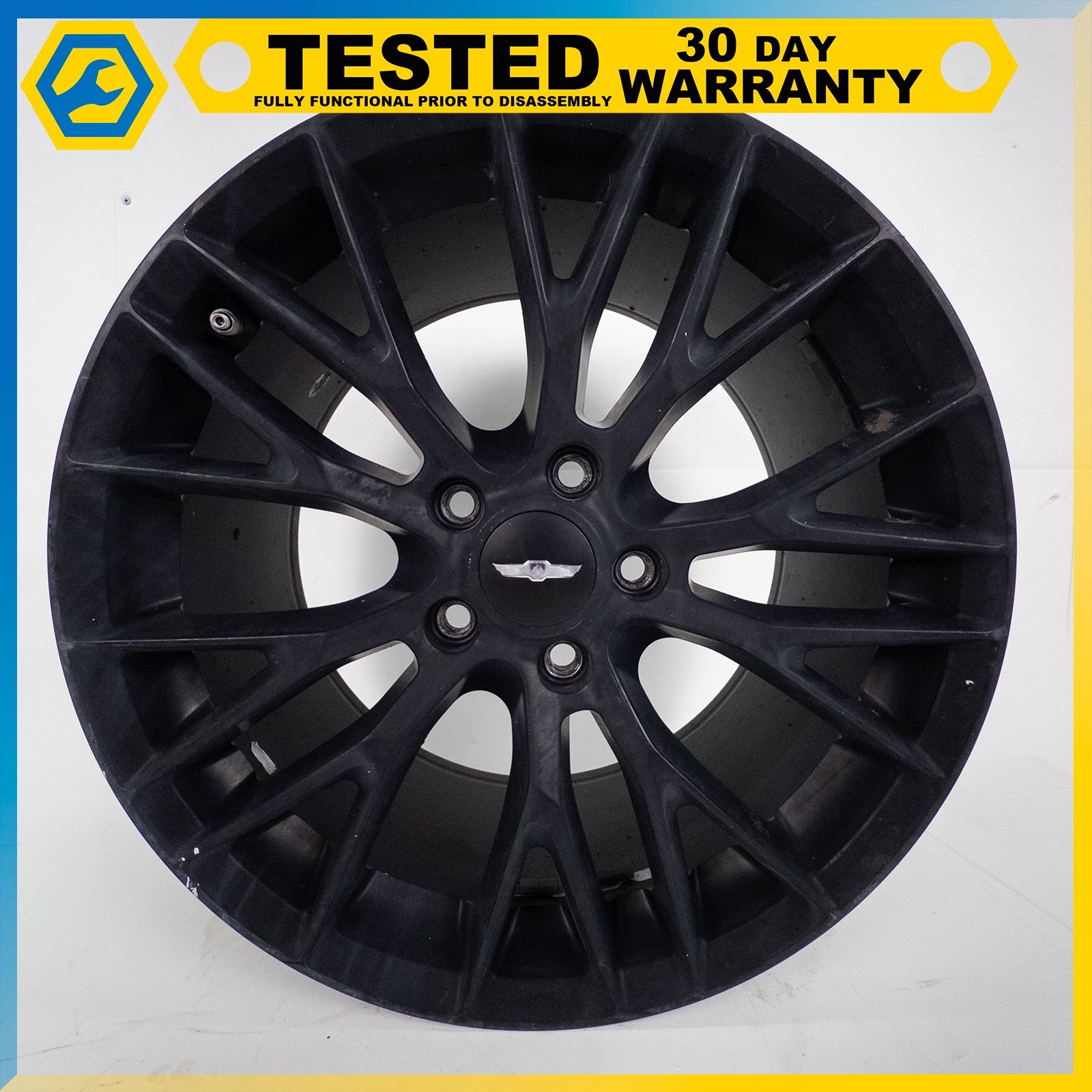 05-13 CHEVROLET CORVETTE C6 FRONT REAR LEFT RIGHT WHEEL RIM 18" 19" BLACK SET