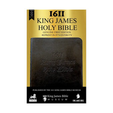 1611 King James Holy Bible Facsimile w/ Apocrypha: 1st Edition (11x7x1.5) Black