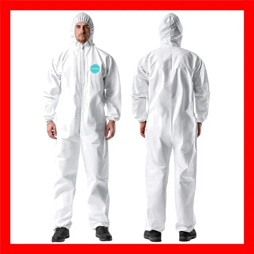 Andes Safety Hazmat Suit, Disposable Paint Suit, Lab Coverall - product listing photo