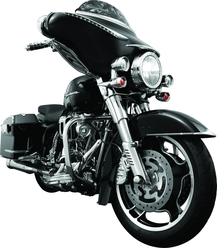 Escudos deflectores inferiores de pierna Kuryakyn Kuryakyn 00-13 Touring cromados - se adapta a Harley Foto 4 de 4