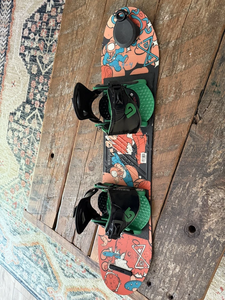 Snowboard Burton LTR 90 cm para niños con fijaciones Burton Progression *EXCELENTE ESTADO* Foto 3 de 4
