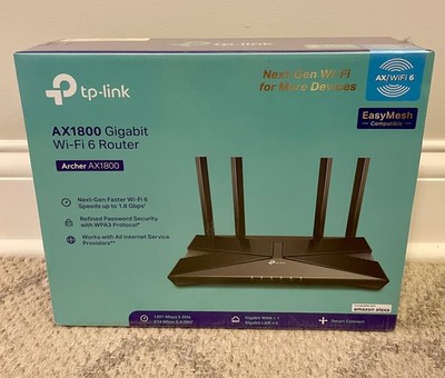 TP-LINK Dual Band Wi-Fi 6 Wireless Router Adapter (Archer AX1800)