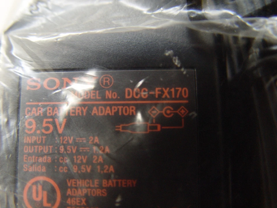 Sony Original DCC-FX170 Car Charger DC Power Adapter (9.5 output voltage) - Image 2 of 2