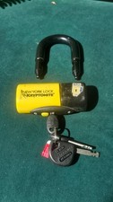Vintage Mint Kryptonite New York Disc Lock U-Lock - 3 Keys 1 LED Light