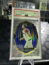 Dirk Nowitzki 2018 Panini Select #113 Die-Cut Blue Prizm /249 PSA 9 Mint 🥵