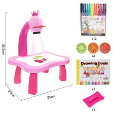 Children Led Light Projector Art Painting Table Toy Educational Drawing Board
