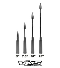 VMS RACING GUNMETAL TELESCOPIC 50 CALIBER BULLET AMMO ANTENNA FOR DODGE RAM 1500