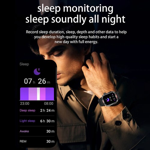 Bluetooth Smart Watch Fitness Tracker Call Waterproof Sports Outdoor Bracelet - Picture 19 of 26