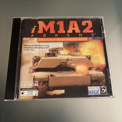 iM1A2 Abrams Tank PC Game, (CD-ROM, 1998) Windows 95 VG+