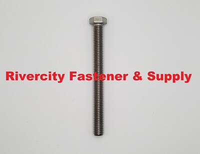 3/8-16x4 Stainless Full Thread Hex Head Cap Screws 3/8x16x4 Bolts 3/8 x 16 x 4