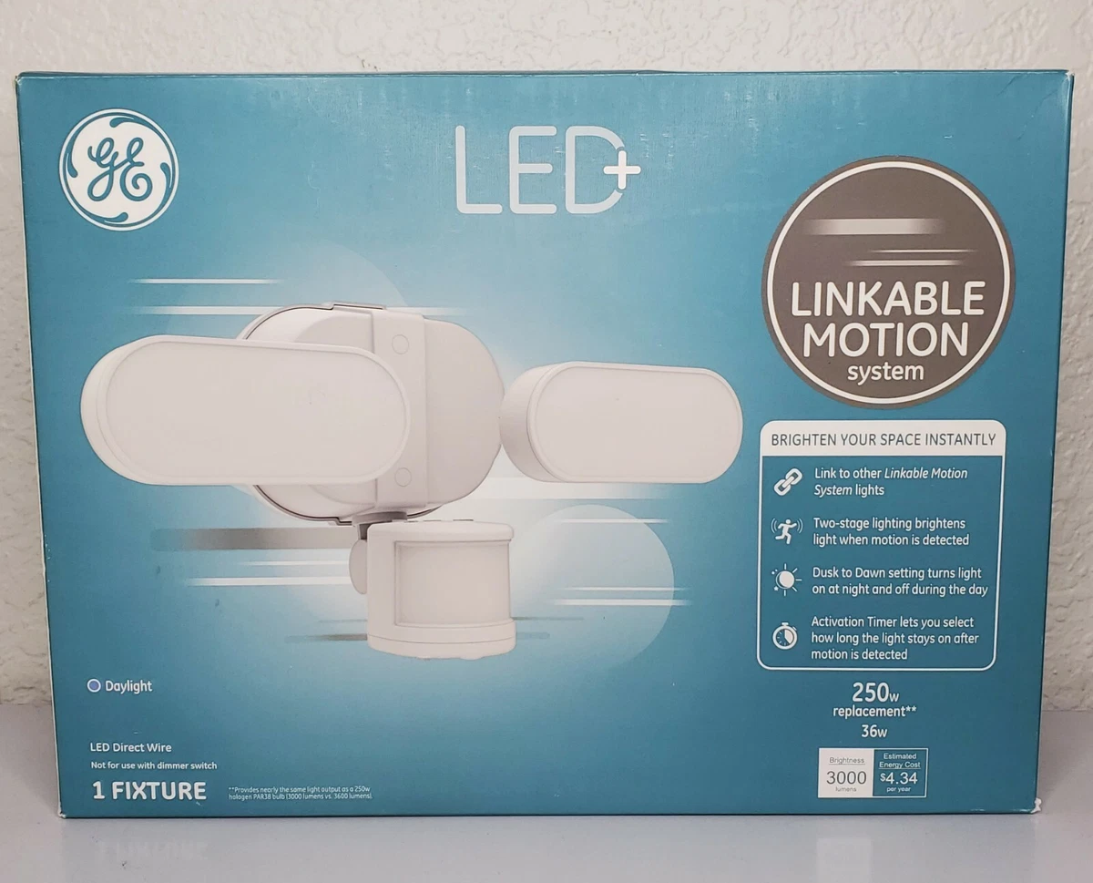 GE Led Linkable Motion Sensor Light Outdoor Flood Light Fixture Daylight