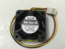 SANYO 109P0424H7D16 DC24V 0.08A 40 40 15MM 3-Pin Axial Cooling Fan