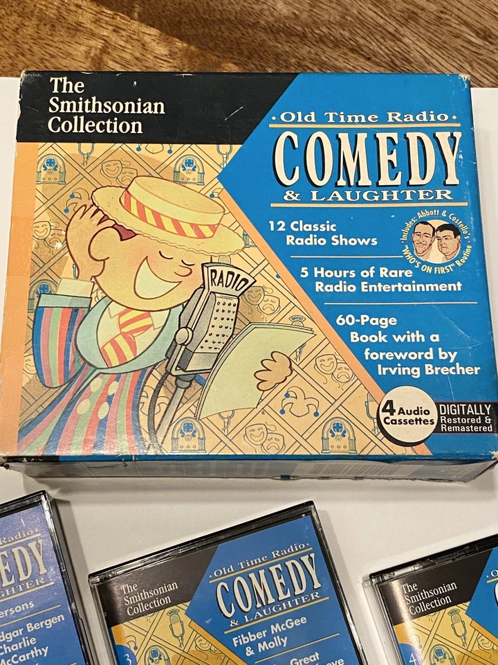 Smithsonian Collection Old Time Radio Comedy and Laughter 4 Cassette Box Set - Image 2 of 4