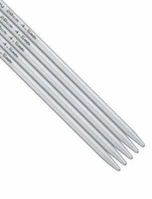 Addi Metall Stricknadeln 4'' doppelspitz Aluminium 10 cm