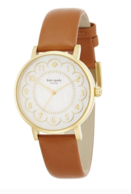 Kate Spade New York Scallop Metro Watch with Leather Strap Metro 5 O main image 4