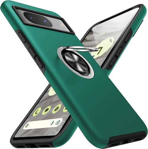 For Google Pixel 8 Pro 7 Pro 6a Layer Shockproof Case Cover with Ring