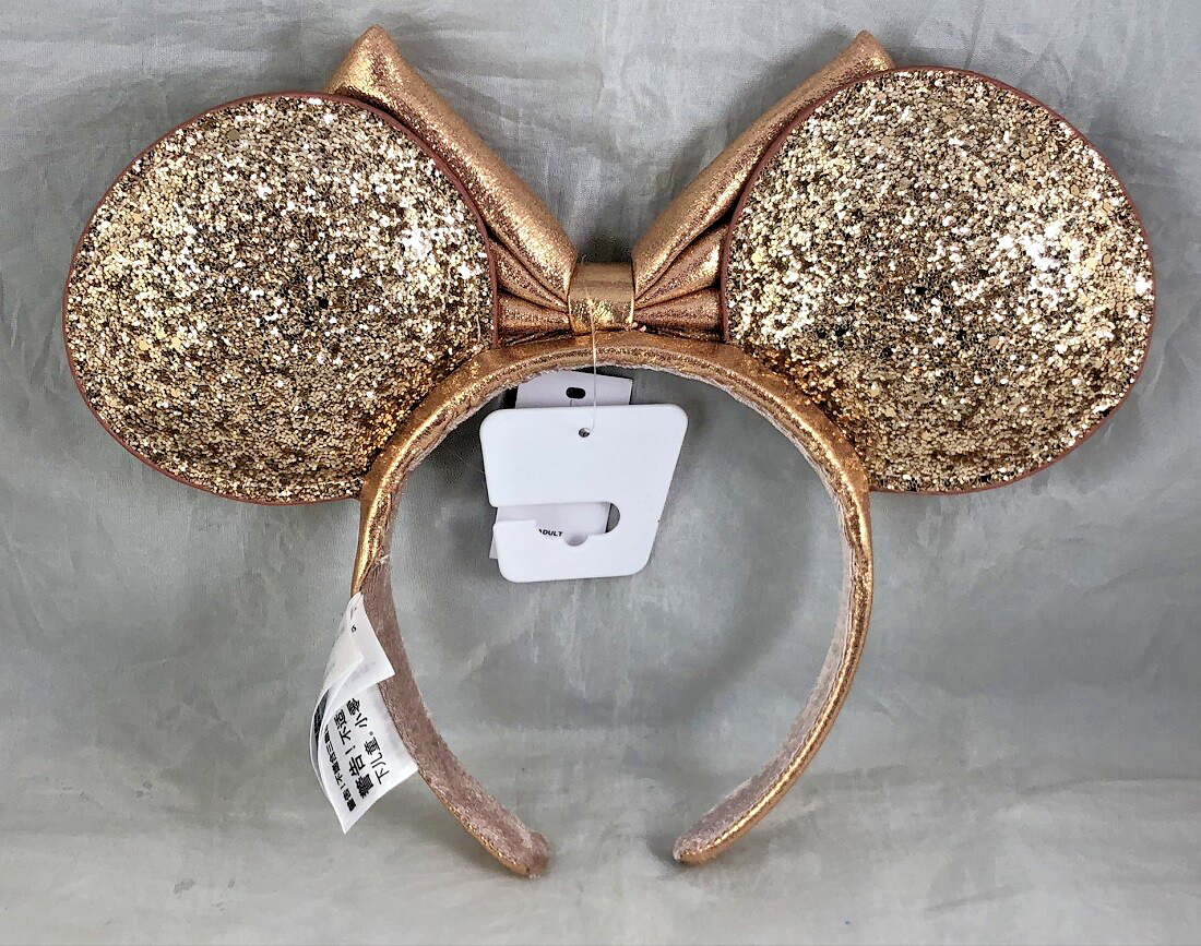 Disney Parks Briar Rose Gold Minnie Mouse Ears Headband Bow  display picture 1
