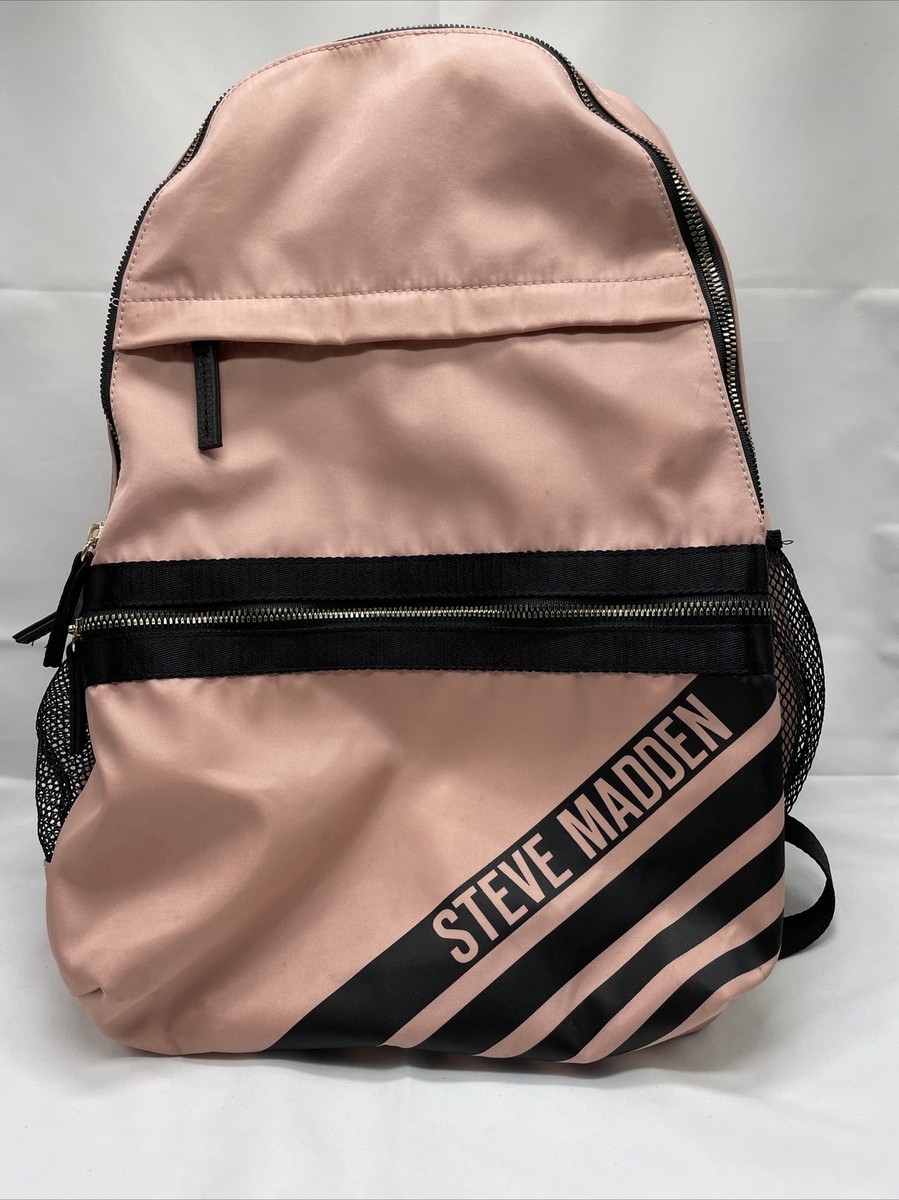 Steve Madden Pink (dusty rose) Backpack Book Bag Gently Used 