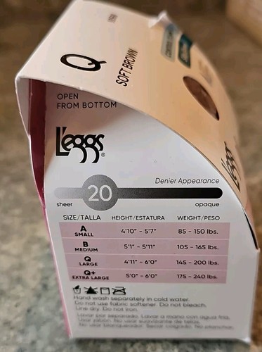 Leggs L'eggs Silken Mist Ultra Sheer Control Top Soft Brown sz B - Bild 4 von 4