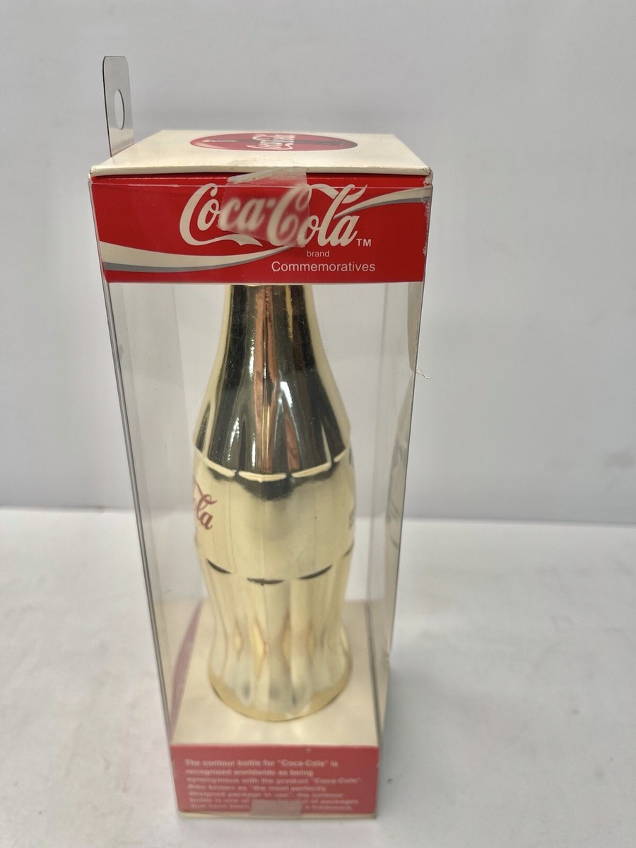 コカコーラ　オルゴール　1994年製　coca cola 1994 Coca-Cola World Cup USA Gold Commemorative Bottle 7.5 inches