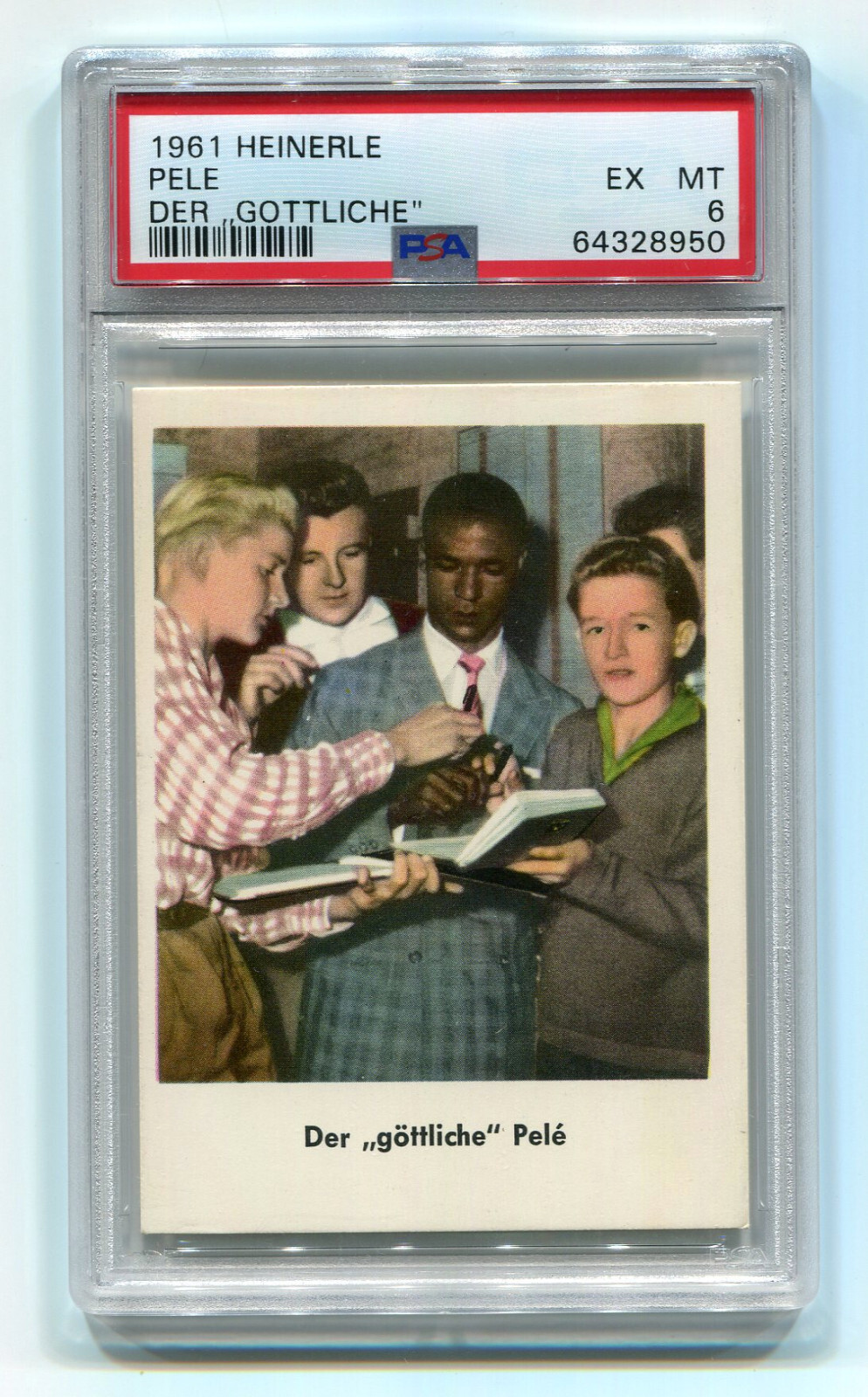 1961 Heinerle Pele Der Gottliche PSA 6 EX-Mint Brazil World Cup WC Pop 2 Highest