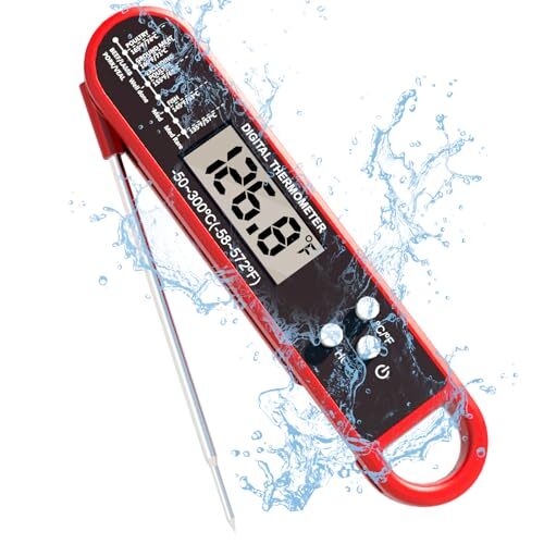 Meat Thermometer Digital Waterproof Food Thermometer Grillers Instant Read-image