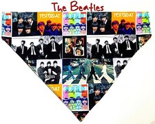 The Beatles Dog Bandana Over the Collar dog bandana Dog collar bandana Rock