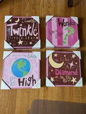 twinkle twinkle little star wall art - 4 pieces