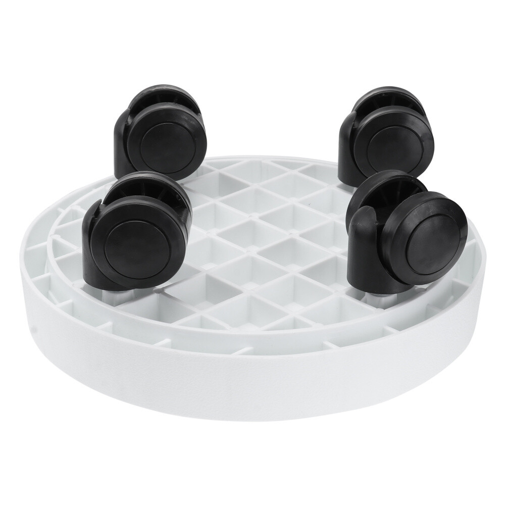 Plant saucer with wheels prevents leaks for flowerpots and trays