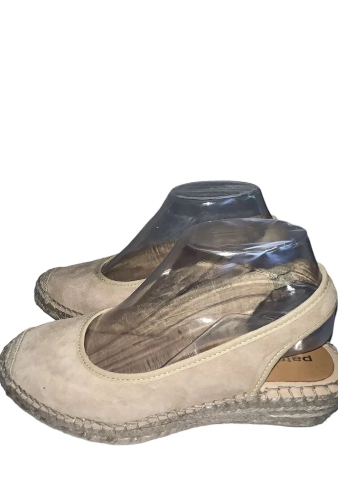 Espadrille de couro marrom PATRICIA GREEN feito na Espanha feminino tamanho 7 - Imagem 2 de 4