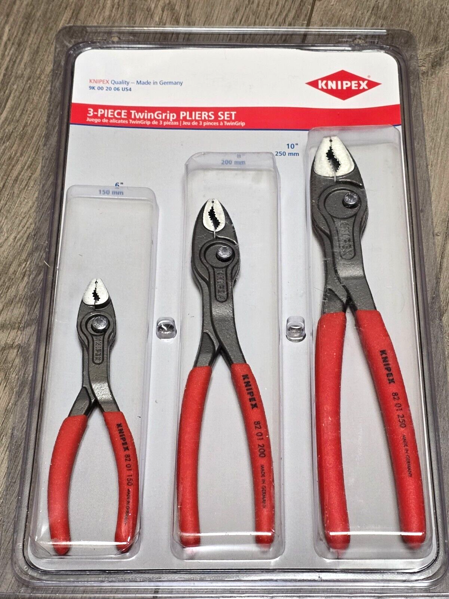 NEW! Knipex 3pc Twin Grip Damaged Screw & Bolt Extraction Pliers