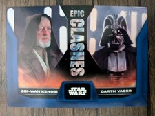 DARTH VADER OBI-WAN 2023 Topps Star Wars Flagship #EC-12 BLUE 36/50 Card PWE