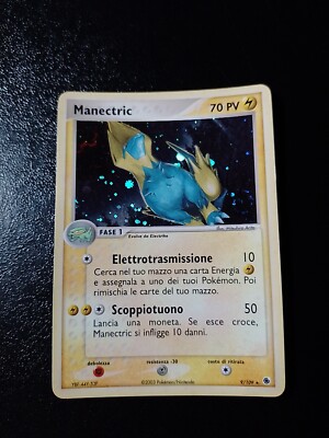 Pokemon Karte MANETRIC HOLO ITA Ex Rubin, Saphir & Smaragd 9/109 7/106 Exc++