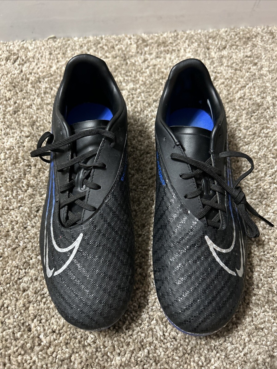 Nike Phantom GX Academy DF FG Soccer Cleats Black/Blue DD9473-040