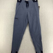 Adar Pro Heather Women's Tailored Fit Yoga Navy Blue Jogger Scrub Pants Size S