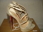100% AUTH NEW WOMEN LOUBOUTIN FRINGE BLAKE 140 CHAIN PLATFORM HEELS/PUMPS US 8.5 — photo 7