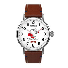 Timex Snoopy Muay Thai Peanuts Men Watch Leather Band Boxed Brand New Limited