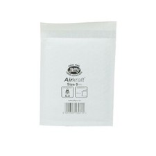 100 Stück Original Weiß Jiffy Bag Flugzeug Luftpolster Gepolstert Versandtasche Umschlag Größe 0