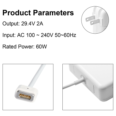 QILOFU Compatible Con El Cargador De MacBook Pro, Cargador Magnético En - Foto 8